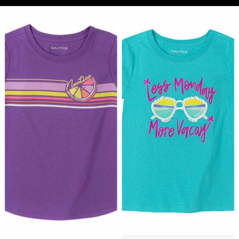 🆕 Girls Nautica Shirts Large/Size 12-14